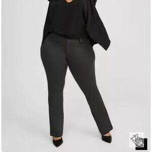 Torrid Trouser Bootcut Ponte Pant Heather Grey Work 22W